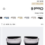 on cloud  six black shoes women’s size 9 Photo 10