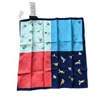 Banana Republic NWT  100% SILK POCKET SQUARE SCARF FOUR WAY COCKTAIL BLUE Photo 1