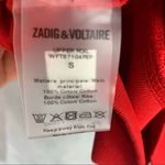 Zadig & Voltaire  Fight 4 Love Sweatshirt Size Small Red Photo 7