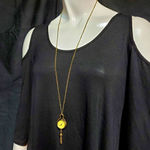 Quartz Steampunk Tassel Watch Necklace Gold Photo 0