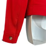 Vintage 90s Kors MIchael Kors Cherry Red Wool Button Front Collared Jacket sz 10 Photo 2