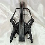 Coach  Caleigh Sandals T Strap Studded Thong Patent Leather Size 6 Black Summer Photo 5