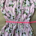 Roller Rabbit  Twilight Dahlia Fiorella Purple Floral Silk Cotton Mini Dress Photo 11