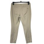 White House | Black Market WHBM SZ 8R Ankle Pants Stretch Pockets Zip-Fly Flat Front Mid-Rise Beige Photo 3