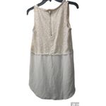 Jolt Lace Tank Top Sleeveless High Low Hem Casual Blouse Cream Size S Photo 1