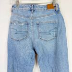 American Eagle Distressed Stretch Mom Jean Ripped Destroyed Size 4 SHORT EUC Photo 6