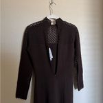 St. John Vintage  Bullocks Willshire Long Sleeve Knit Crochet Lace Maxi Dress Photo 6