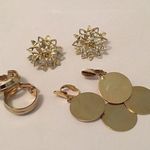 Lot Of 3 Costume Earrings Vintage Clip On All Signed Lewis Segal Sarah Coventry Photo 0