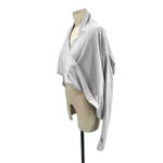 ZYIA Active Haze Grey Wrap Twist Front‎ Pullover Yoga Shawl Top Size Medium Photo 4