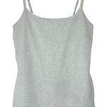 EXPRESS Y2K Lace Cami L Fairy Dainty Coquette Top Built In Bra Stretch Shirt Photo 0