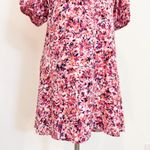 NWT Stillwater Women's Pink‎ Puff Sleeve Square Neck Floral Dress Size Medium Pink Photo 3