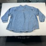J. Jill Denim Jacket SZ 3X Rosewoodwash Button Front Shirt Tunic Oversize Jacket Blue Photo 1