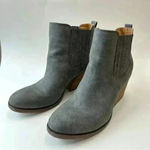 Kork-Ease KORKS Grey Leather‎ Heeled Women’s Booties Size 10M Photo 7