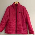 Reebok women’s pink quilted full zip puffer jacket size XL Photo 0