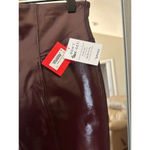 Spanx  Faux‎ Leather Leggings Women's Size XL Brown Photo 4