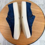ALDO  Embossed Velvet Slip‎ On Sneakers Blue White Size 7.5 Photo 5
