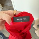 White Fox Boutique [White Fox] Red Y2K Ruffle Halter Neck Asymmetrical Hem Mini Dress Size Large L Photo 10