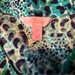 Lilly Pulitzer Dress Women’s Size Large Garnet Lets Cha Cha Short Sleeve Blue Photo 5