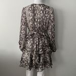 DO+BE  Snake Print Long Sleeves Mini Dress Photo 3