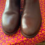 Tory Burch  Kiernan Logo Dress Brown Riding Boots size 8.5 Photo 2