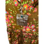 Matilda Jane  Women Whim Floral Strap Ruffle Hem Cross‎ Back Sleeveless Large NWT Photo 5