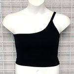 John GOLT PACSUN One Shoulder Crop Top Size S Black Photo 0