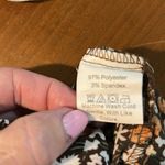 Floral SET Black and Orange NWOT Women's Skirt and Shirt Set Size M Photo 6