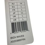 Freya Ibiza Waves Crinkle Ice Blue High Leg Cheeky Bikini Swimsuit Bottoms Large Photo 5