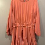 Perfectly Priscilla Pinky Ruffle Skirt Long Sleeve Romper Pink Size 2X Photo 0
