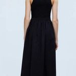 Madewell the melody smocked midi dress true black np124 women xsmall xs Photo 1