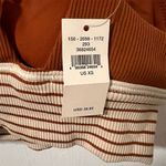 Aerie  Size XS Ribbed Stripe Hem Strappy Scoop Sports Bra‎ Medium Support NWT Photo 7