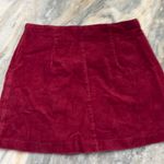 Harper red corduroy skirt  Photo 2