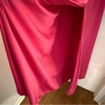 Minuet Hot Pink Metallic Pleated Formal Maxi Dress – Size M (Like New) Photo 13