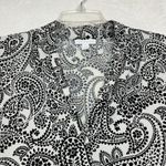 Charter Club  Petite Small Whimsy Paisley Dramatic Top 3/4 Funky V-Neck Oversized Photo 1