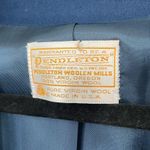 Pendleton Vintage Blue 100% Virgin Wool One Button Blazer Jacket ~ Size 14 Photo 4