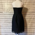 J.Crew  Black Lace Strapless Dress Size 6 Photo 1