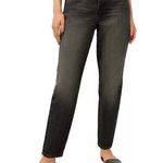 Good American  Good Mom Jeans High Waist in Black226 Size 2/26 Distressed Photo 0