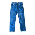 ZARA Cropped High Waist Jeans Skinny Raw Hem Women’s Sz 4 Photo 2