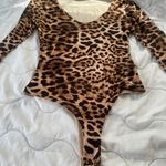 Naked Wardrobe Leopard Print Bodysuit Size Small Photo 1