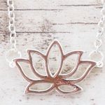 Indie and Harper Lotus Flower Choker Necklace Photo 1