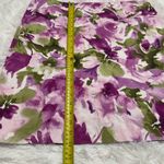 Jones Wear stretch purple floral pencil mini skirt woman’s size 16 Photo 2