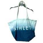 Athleta  Bag Beach  Gym  Tote Bag Blue Canvas Shopping Photo 0