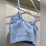 Forever 21  Baby Blue Seamless Embroidered Lace Bralette Cropped Tank Top - S Photo 6
