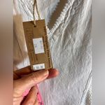 White Sleeveless Midi Dress with Boxy Relaxed Fit crochet details summer cotton Size XXL Photo 6