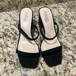 Rouge Helium  Black Strappy Heels size 9 Like New Photo 4