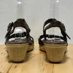 Timberland EarthKeepers Womens Brown Leather Open Toe Wedge Sandal - Size 7 & 38 Photo 5