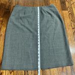 Y2K Skirt 10” Slit on Back Wool & Polyester Gray Size 14P Photo 2