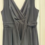 Lulus Thoughts of Hue NWT size Large Black Surplice Maxi Dress Formal Bridesmaid Photo 10