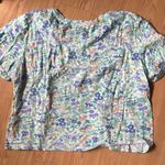 Love Shack Fancy Floral Print Women's Top Photo 2