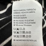 American Eagle  Outfitters Black and White Fitted Ribbed Long Sleeve Tee Photo 4